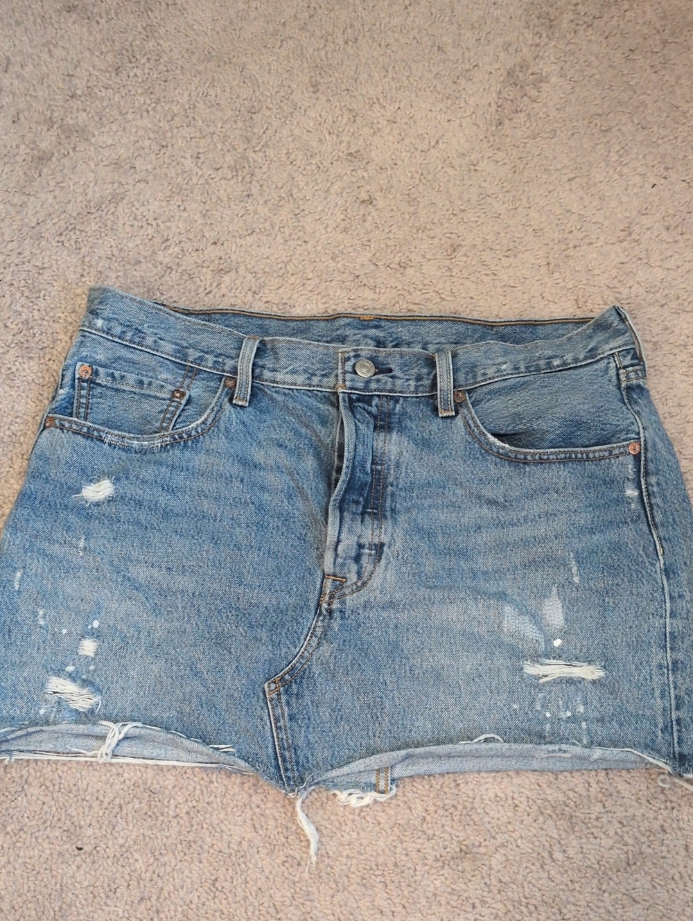 Levi's Light Blue Denim Skirt